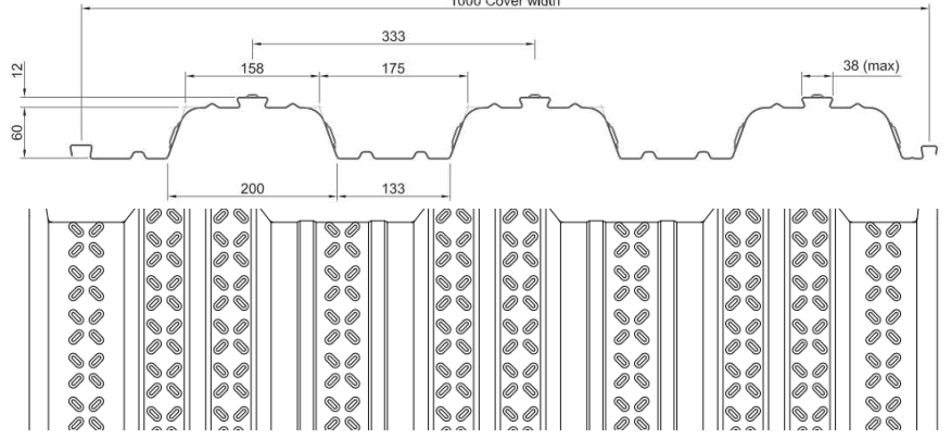 Floor decking machine a