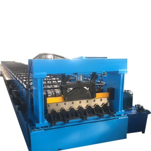 Metal deck roll forming machine