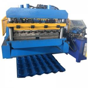 18 Years Factory Roofing Steel Making Machinery - 1100 tile water ripper glazed step tile steel making roll forming machine – Zhongtuo
