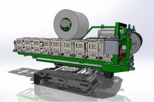 Chinese wholesale Gypsum Board Stud And Track Making Machine - Loading car type rolling forming machine/Vehicle-mounted rolling machine – Zhongtuo