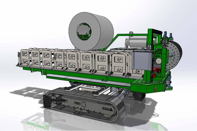 Manufacturer for Steel Tube Machine - Loading car type rolling forming machine/Vehicle-mounted rolling machine – Zhongtuo detail pictures