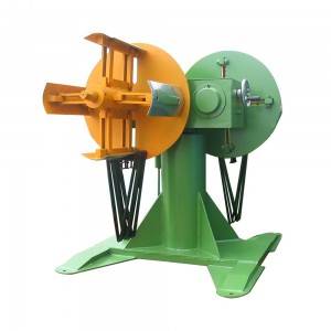 Double head decoiler short shaft for narrow strip metal coil
