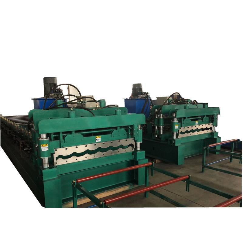 China Supplier Roof Making Machine - Glazed Steel Tile Making Machinery for Colored Glazed Steel Roofing Sheet – Zhongtuo detail pictures
