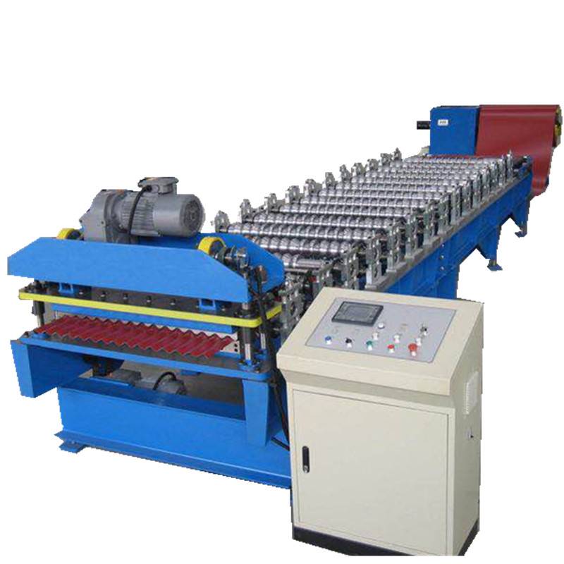 Renewable Design for Light Keel Roll Forming Machine - Motor shearing metal roofing sheet machine – Zhongtuo detail pictures