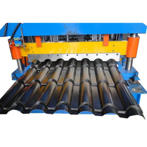 Original Factory Furring Channel Forming Machine - 950mm Arc Glazed tile roofing making machine pillar frame – Zhongtuo detail pictures